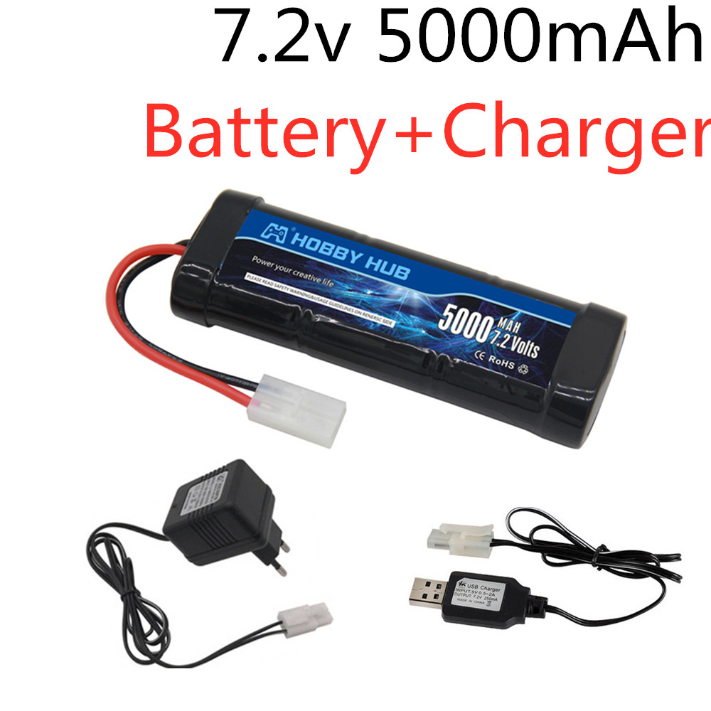 Batterie Ni-MH 7.2V 5000mAh av - Rc Hobby Rc avis et prix