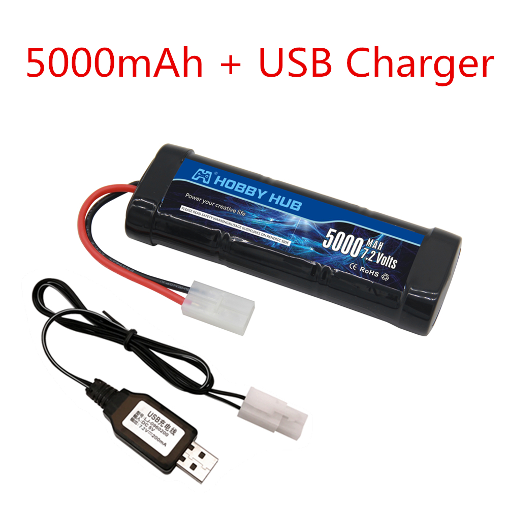 Batterie Ni-MH 7.2V 5000mAh av - Rc Hobby Rc avis et prix