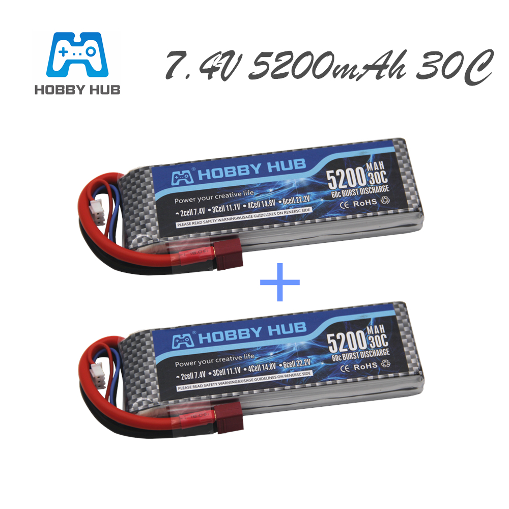 Batterie Lipo 7.4 V 5200 mAh 3 - Rc Roc Hobby avis et prix